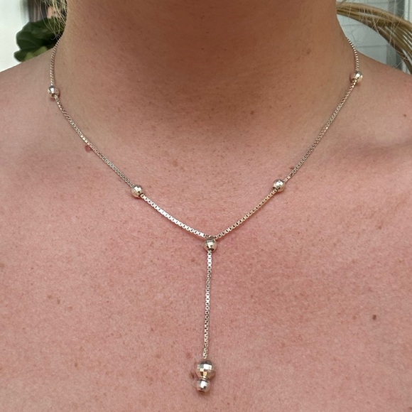 Artisan Jewelry - Vintage 925 Beaded Necklace